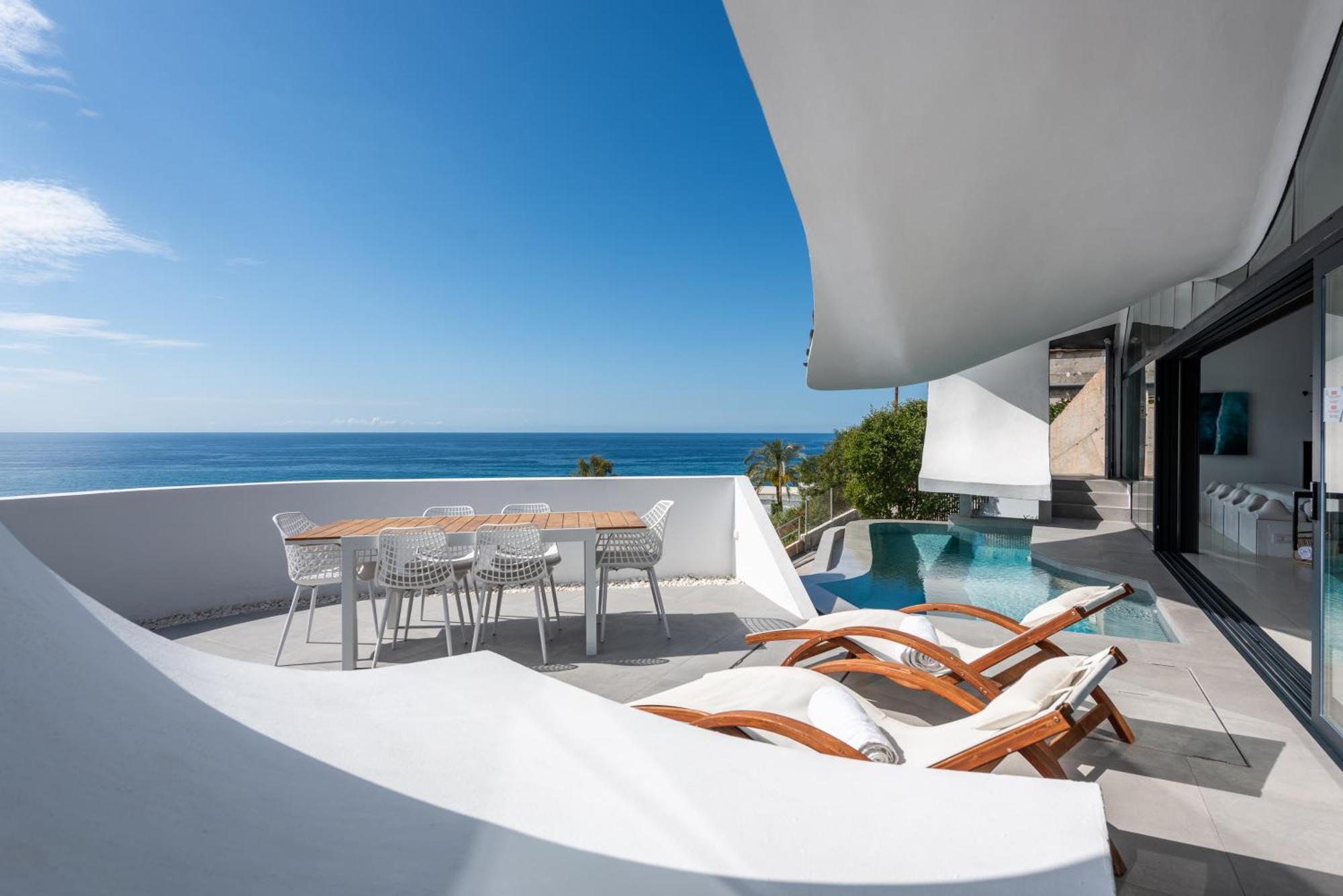 Rentitspain Casa Del Acantilado Piscina Climatizada Salobreña Exteriör bild
