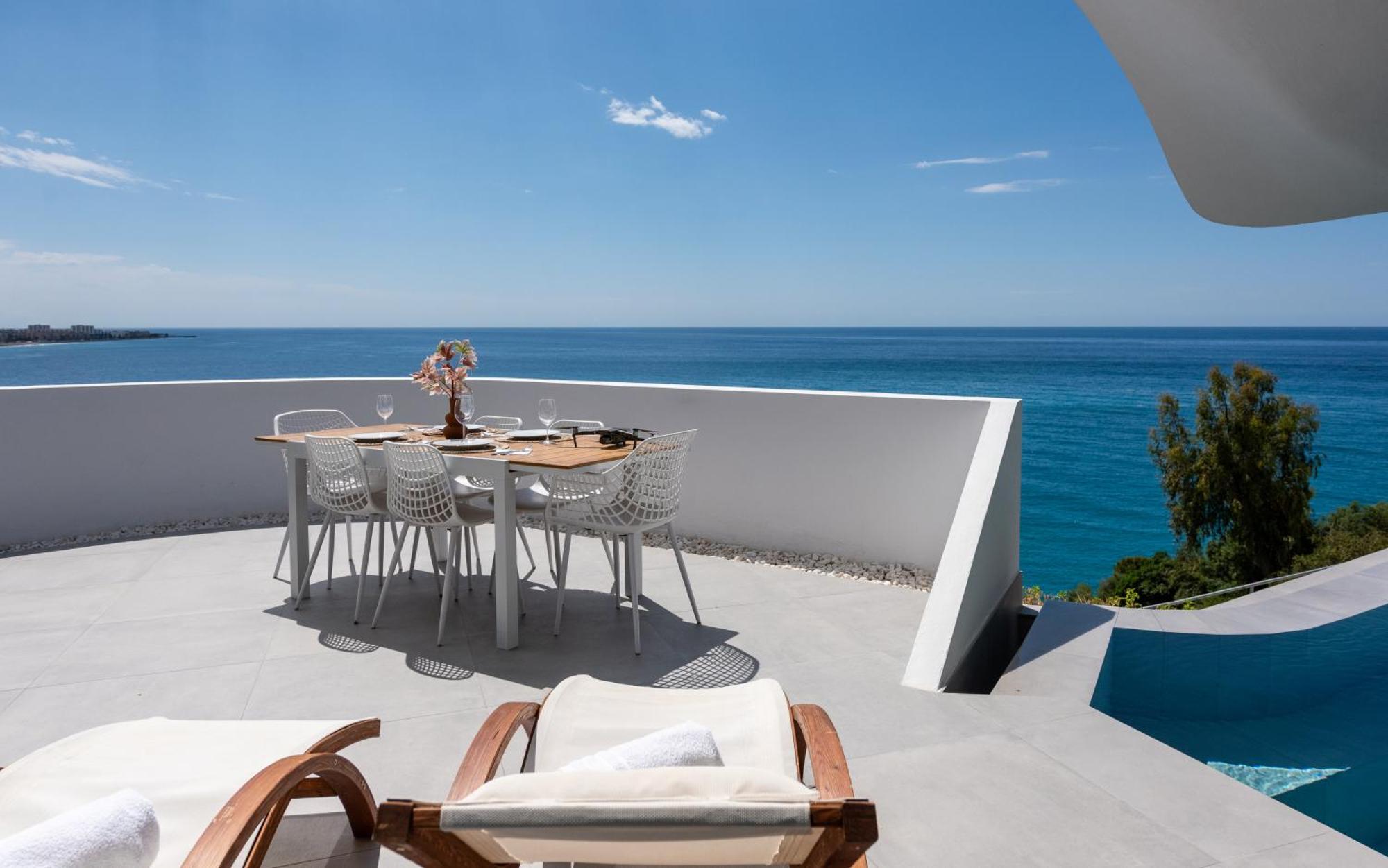 Rentitspain Casa Del Acantilado Piscina Climatizada Salobreña Exteriör bild