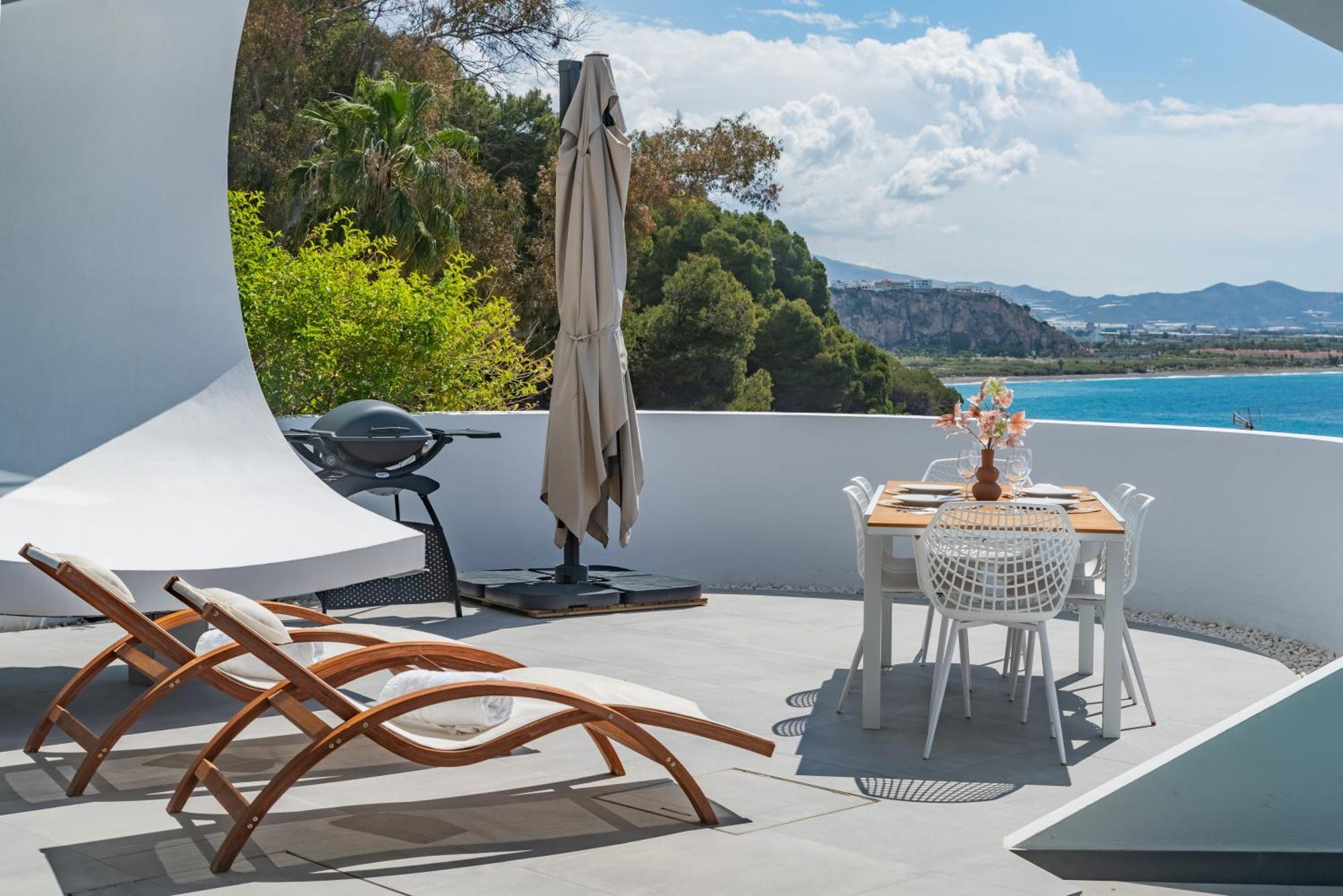 Rentitspain Casa Del Acantilado Piscina Climatizada Salobreña Exteriör bild