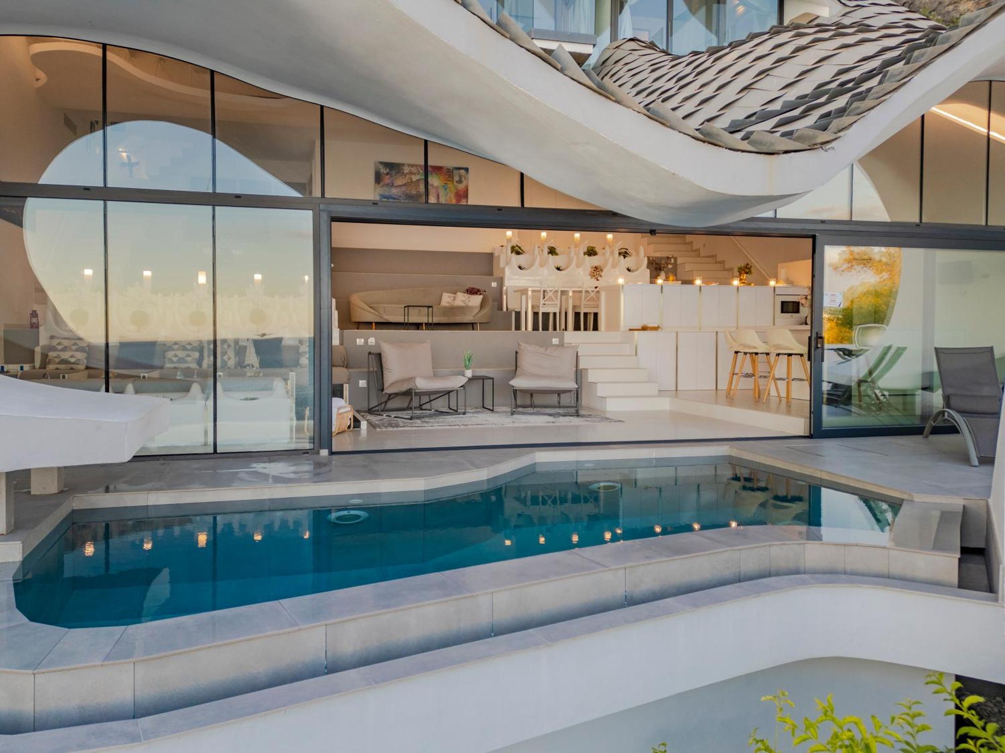 Rentitspain Casa Del Acantilado Piscina Climatizada Salobreña Exteriör bild